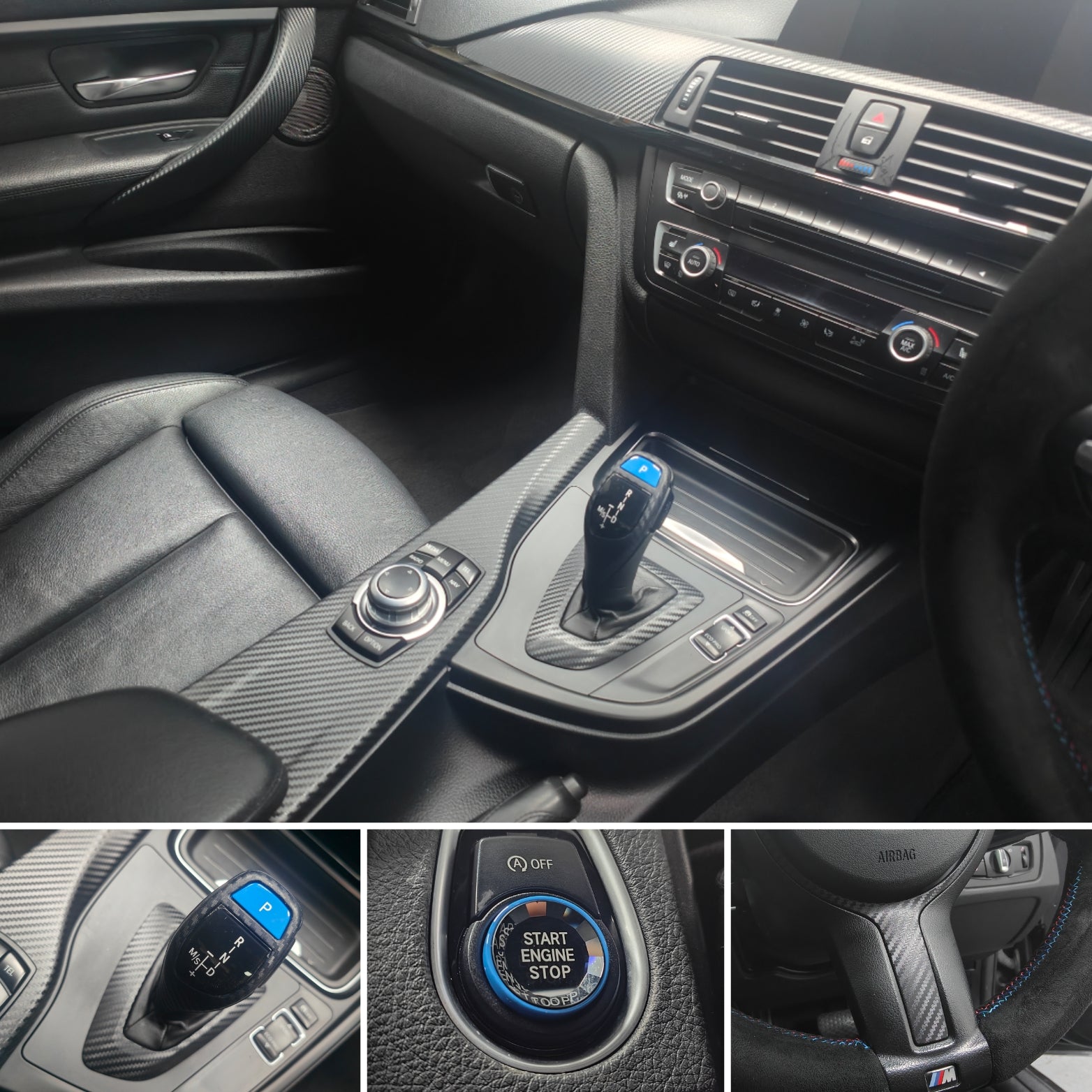 WRAPPING SERVICE - BMW F30 F32 INTERIOR TRIM SET - 3D CARBON